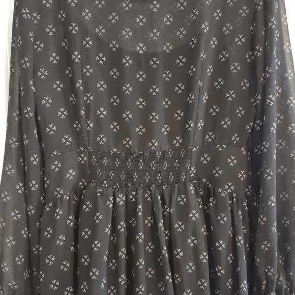 Free People Baby Dee Black Sheer Mini Dress - Picture 10 of 15